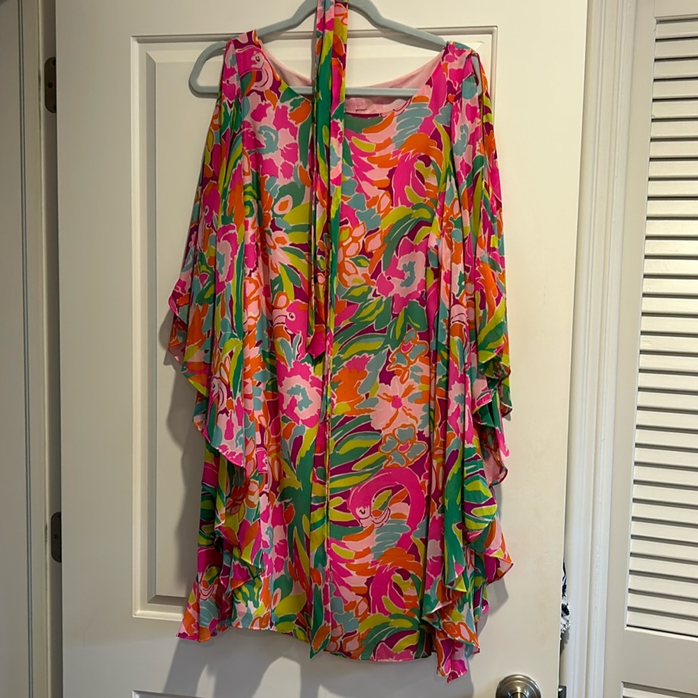 Beautiful Lily Pulitzer chiffon Dress Large